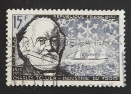 FRANCE YT 1056 OBLITERE " CHARLES TELLIER" ANNÉE 1956 - Used Stamps