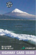 Japan Prepaid Highway Card 58000 -  Mount Fuji - Japon