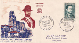 FDC 1958  LAUTREC  ALBI - 1950-1959