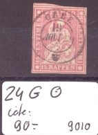 TIMBRE RAPPEN - No 24G  TOP OBLITERATION ORBE  - COTE: 90.- - Used Stamps