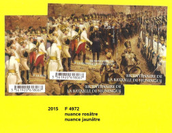 Variété Feuillet De 2015 Neuf** Y&T N° 4972 Nuance De Couleur - Unused Stamps