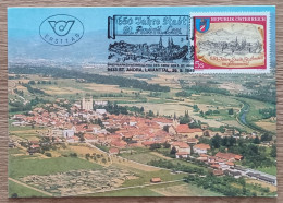 Autriche - CM 1989 - YT N°1789 - 650e Anniversaire De La Ville De St Andrä Im Lavanttal - Maximumkarten (MC)