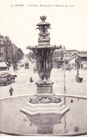 CPA  REIMS 51 - Fontaine Bartholdi Et Avenue De Laon - Reims