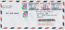 Registered Airmail Cover Multiple Franking - 2 March 2000 To Denmark - Briefe U. Dokumente