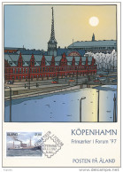 Postcard Mi 131 Steam Ship Thornbury - Philatelic Exhibition Copenhagen 97 Special Postmark - Aland