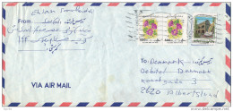 Airmail Cover Multiple Stamps Use - 1999 To Denmark - Iran