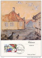 Postcard Mi 134 Agriculture Apple Harvest - Philatelic Exhibition Odense Nordia 98 Special Postmark - Aland