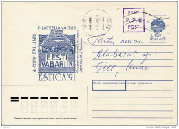Provisional Postal Stationery Cover NVI - 23 September 1992 Tartu - Estonia