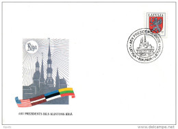 Special Cancellation Latvia 1994 - US President Bill Clinton Visit - Sonstige & Ohne Zuordnung