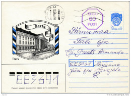 Provisional Postal Stationery Cover - 14 March 1992 Tallinn PTK - Estonia