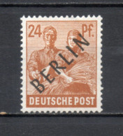 ALLEMAGNE BERLIN    N° 9   NEUF SANS CHARNIERE   COTE 1.00€   ZONES AAS SURCHARGE NOIRE BERLIN - Ungebraucht
