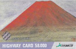 Japan Prepaid Highway Card 58000 -  Mount Fuji Art - Japón