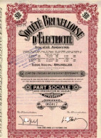 SOCIÉTÉ BRUXELLOISE D'ÉLECTRICITÉ - Electricity & Gas