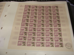 N° 1270 En Feuille De 50 Timbres Entières Neuves - Volledige Vellen