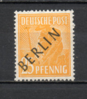 ALLEMAGNE BERLIN    N° 10   NEUF SANS CHARNIERE   COTE 29.00€   ZONES AAS SURCHARGE NOIRE BERLIN - Unused Stamps