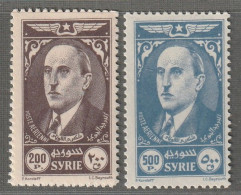 SYRIE - P.A N°105/6 ** (1944) Président Koualty - Luchtpost