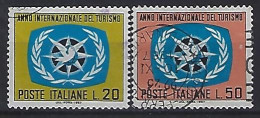 Italy 1967  Jahr Des Tourismus (o) Mi.1243-1244 - 1961-70: Afgestempeld