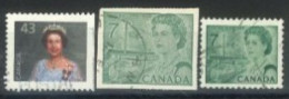 CANADA - 1967/85, QUEEN ELIZABETH II, STAMPS SET OF 3, USED. - Used Stamps