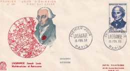 FDC 1958  LAGRANGE - 1950-1959