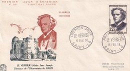 FDC 1958  LE VERRIER  SAIN LO - 1950-1959