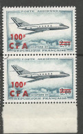 REUNION PA N° 61paire  Bleu NEUF** LUXE SANS CHARNIERE NI TRACE / Hingeless  / MNH - Posta Aerea