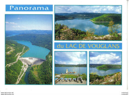 39 La Lac De VOUGLANS Vers Orgelet Le Barrage La Base De BELLECIN Voiliers En 1996 VOIR Flamme Et Timbre Train Corse - Orgelet