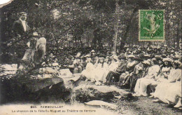 D78   RAMBOUILLET   La Chanson De La Fête Du Muguet Au Théatre De Verdure ......   Carte Peu Courante - Rambouillet