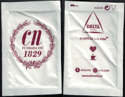 Portugal Sachet Sucre Sugar CN Fundada Em 1829 Confeitaria Nacional Cafés Delta - Zucker