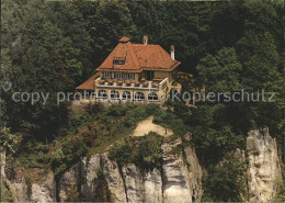 11703504 Gempen Restaurant Gempenturm Fliegeraufnahme Gempen - Autres & Non Classés