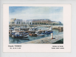 Le Havre - Claude Thomas Peintre Né En 1932 - Expo 1993 Le Miroir De L'art (cp Double) - Portuario