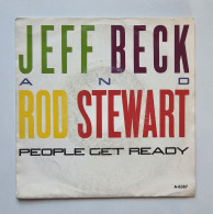 45T JEFF BECK & ROD STEWART : People Get Ready - Otros - Canción Inglesa