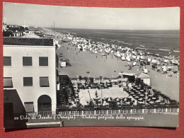 Cartolina - Lido Di Jesolo ( Venezia ) - Veduta Parziale Della Spiaggia - 1953 - Venezia (Venice)