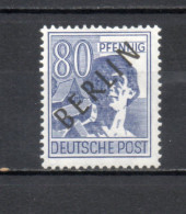 ALLEMAGNE BERLIN    N° 15   NEUF SANS CHARNIERE   COTE 11.00€   ZONES AAS SURCHARGE NOIRE BERLIN - Unused Stamps