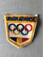 Écusson Ancien Olympisme Compétitions Gymnastique Union Athoise Ath - Bekleidung, Souvenirs Und Sonstige