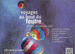 *CPM  - Expo Voyage Au Bout Du Feutre - Musée Du Chapeau à CHAZELLES SUR LYON (69) - Ausstellungen