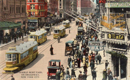 New York City - Hobble Skirt Cars On Broadway - Broadway