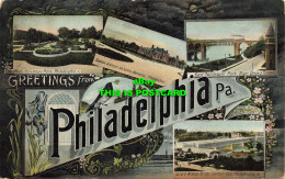 R621117 Greetings From Philadelphia Pa. 1910. Multi View - Welt