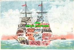 R620919 Sailing Ship. Postage Stamp. No. 687 - Welt