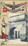 Cpa Trieste, Collection FERT, Devise Et Blason De La Maison De Savoie, Arco Di Riccardo - Trieste