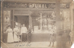 Carte Photo - Paris 13e - Charcuterie Jumel ,88 Boulevard De L Hôpital - Voir Angle Inf D - Bottin 1911 P 464 - Arrondissement: 13