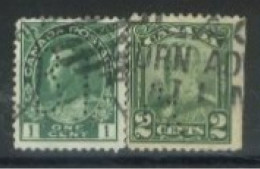 CANADA - 1912/28, KING GEORGE V STAMPS SET OF 2, USED. - Gebruikt