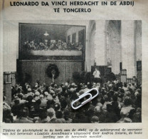 TONGERLO 1952 / LEONARDO DA VINCI HERDACHT IN DE ABDIJ TE TONGERLO - Sin Clasificación