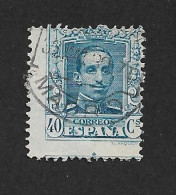 Spain Spanien Espana 1923 ⊙ Mi 292 Sc 340 King Alfonso XIII. - Oblitérés