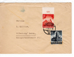 Lettre Avec Timbre N°755 + 752 - Lettres & Documents