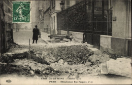 Postkarte Paris VIII, Rue Pasquier, Die Große Seine-Flut 1910 - Autres & Non Classés