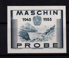 Probedruck Test Stamp Specimen Maschinprobe Staatsdruckerei Wien Mi. Nr. 1016  NEUE FARBE - Essais & Réimpressions