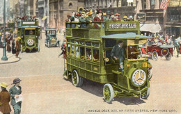 New York City - Double Deck Bus On Fifth Avenue - Otros & Sin Clasificación