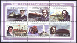 Mint Stamps In Miniature Sheet Ships  2008  From Guinea-Bissau - Bateaux