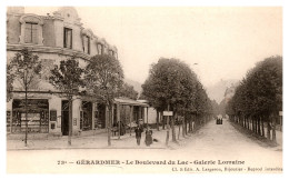 Gérardmer - Le Boulevard Du Lac - Galerie Lorraine - Gerardmer