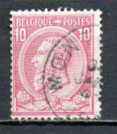 46 Gestempeld MONTEGNEE - COBA 8 Euro - 1884-1891 Léopold II